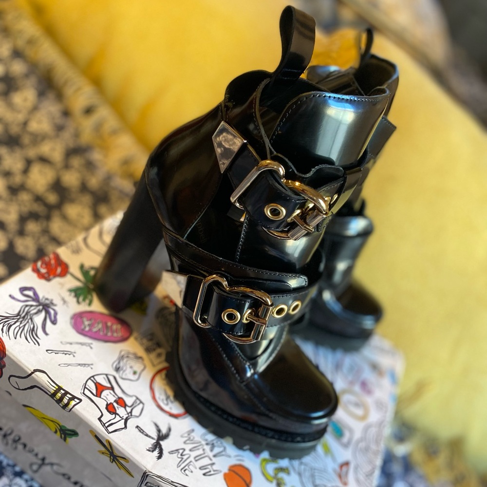 Jeffrey Campbell strap booties